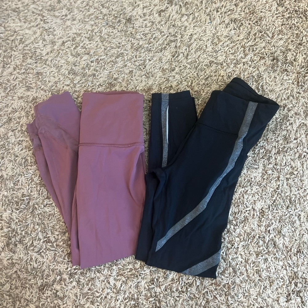 Lululemon bundle! Pink and Black Leggings
